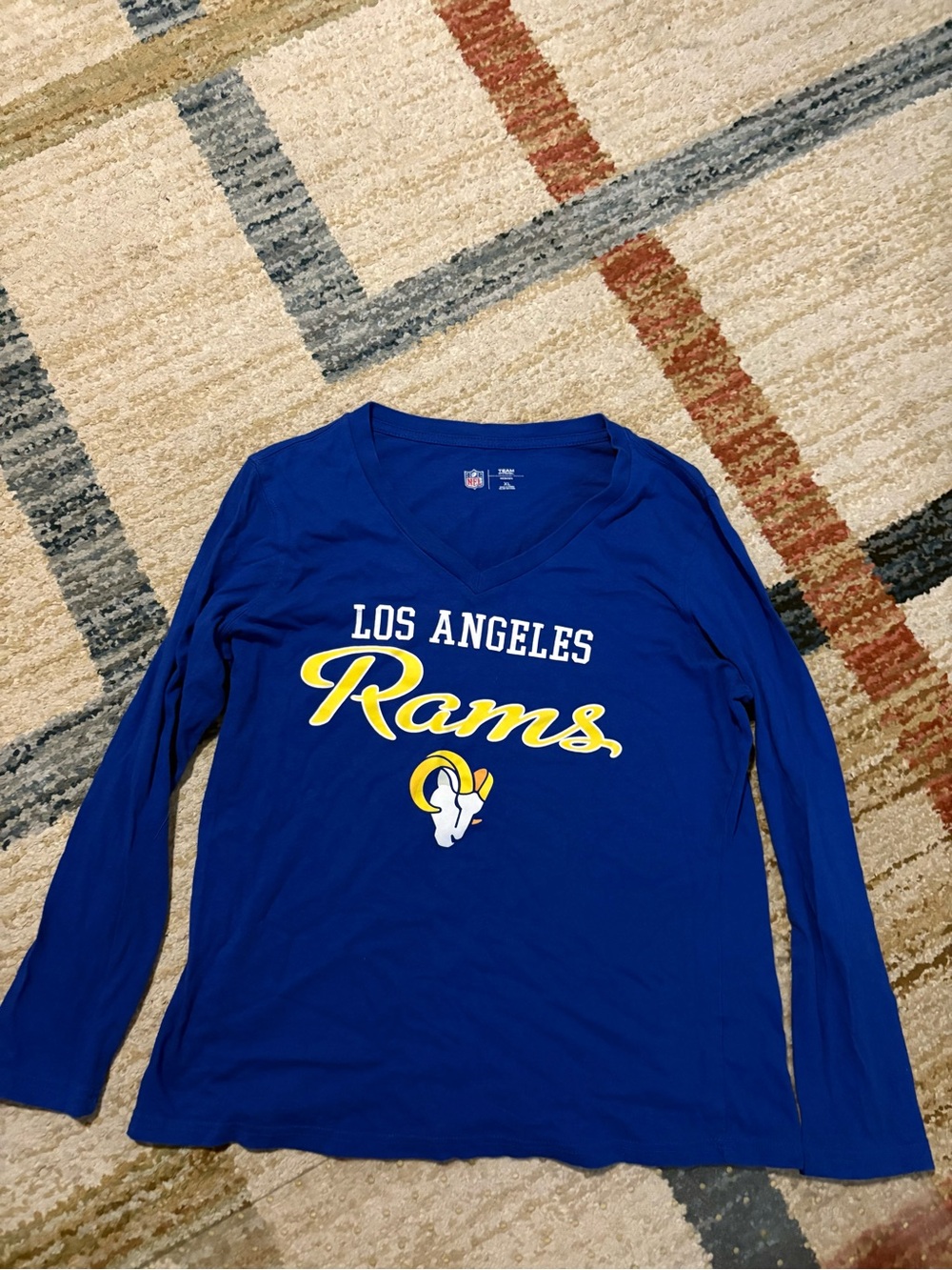 Team Apparel Los Angeles Rams Blue Long Sleeve Tee